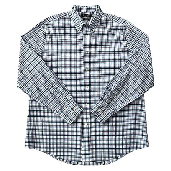 Lauren Ralph Lauren Mens Multicolor Plaid Long Sleeve Button Up Shirt Size Large - Picture 1 of 5